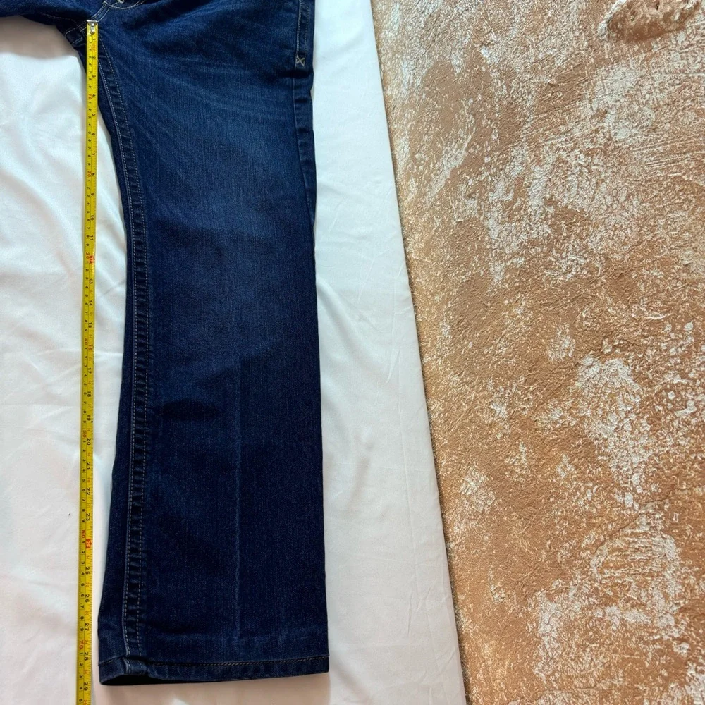 Ariat Maritime Jeans Rebar M4 Durastr Edge Relaxed Boot Cut Blue Jean Size 32x29